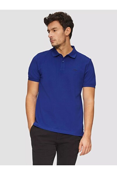 s.Oliver Ανδρικό πόλο μπλουζάκι, βαμβακερό, κανονική γραμμή, λογότυπο, σκούρο...