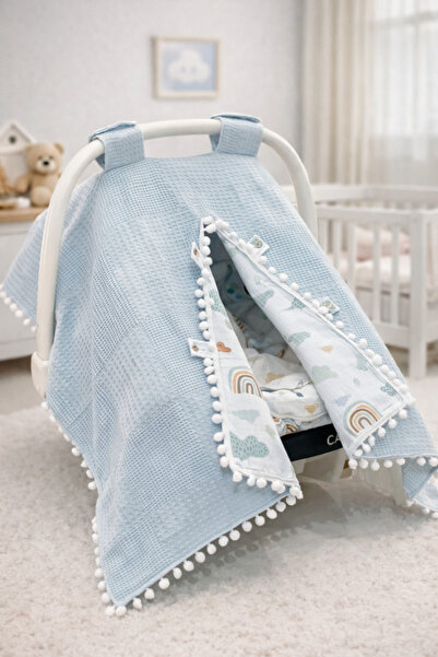 Babycitytr %100 Pamuk Müslin Puset Örtüsü Ve Puset Minderi Puset Çarşafı Bebe...