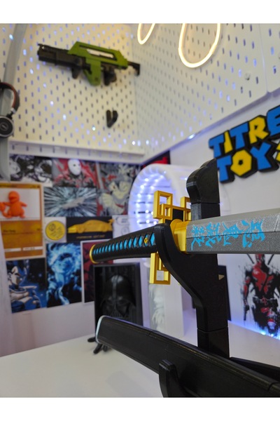 Titrek Toys مجموعة نسخة طبق الأصل من سيف توكيتو مويتشيرو من ديمون سلاير بطول ...