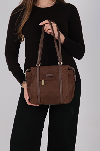 Silver Polo Silver & Polo Sp1215 Women's Shoulder Bag Brown