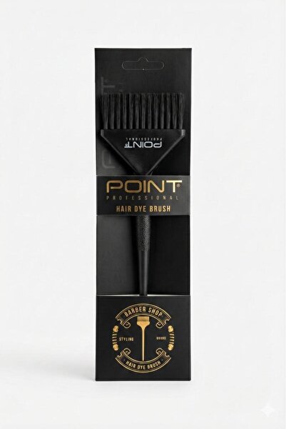 Point فرشاة طلاء ذات مقبض رفيع واسع الفوهة باللون الأسود SBF-024