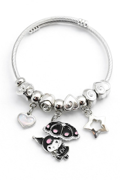 MakeWell Çocuklara uygun Kuromi Hello Kity Stitch Panda Yıldız Tasarımlı Çeli...