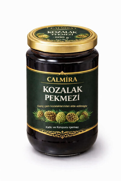 CALMİRA Kozalak Pekmezi 800 g / Katkı & Koruyucu içermez / Genç Çam Kozalakla...