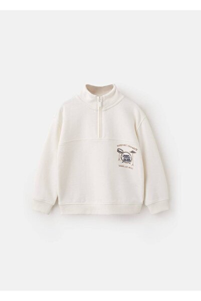 MANGO Baby Perkins yaka pamuklu kazak