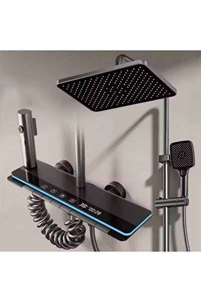 RENA DESIGN ANTRESİT DIJITAL EKRAN PİYANO FONKSİYONE AKILLI DUŞ SİSTEM BANYO ...