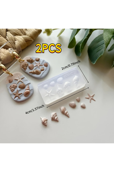 Choice19 قالبان صغيران من السيليكون على شكل زهور من 7 قطع من ميني بيك، قالب ث...