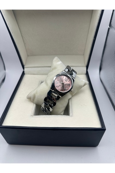 QUARTZ Yuvarlak Kasa Kalın Zincirli Kadın Kol Saati Hediye Kutusunda