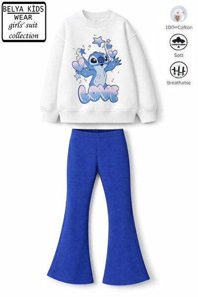 Belya Kids Wear Girl's Stitchhh12 Design Top 3 Thread Cotton Non-Brushed Fabr...