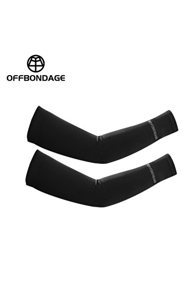 Choice أكمام دراجة هوائية سوداء من الحرير الجليدي من OFFBONDAGE، لحماية الذرا...