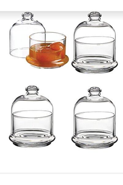 b11 برطمان زجاج شفاف بغطاء قبة للتقديم والحفظ – تصميم أنيق