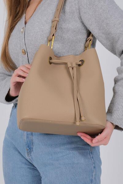 Silver Polo Silver & Polo Sp1241 Women's Shoulder Bag Beige