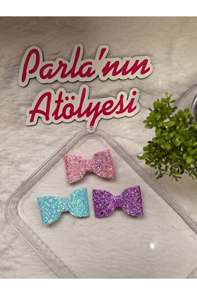 SOFT Набір з 3 блискітками та бантиками