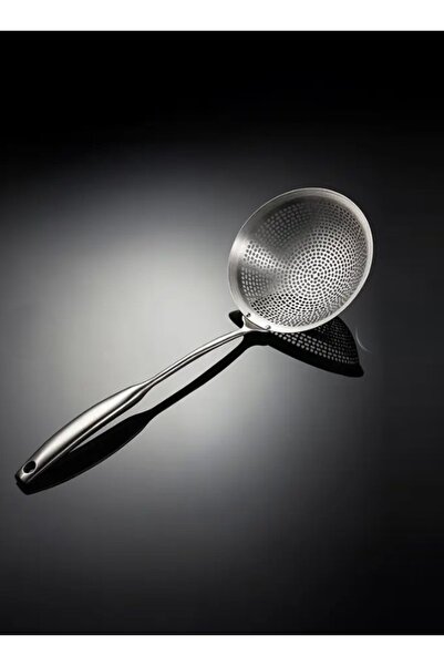 Smart Kitchen Stainless Steel Perforated Ladle Spoon – Oil Straining Frying B...