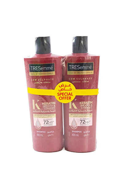 Tresemme low sulphate shampoo; Keratin smooth and straight shampoo; 400ml sha...