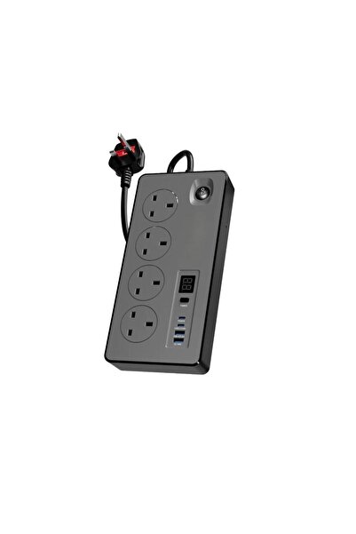 Tradeo شريط طاقة بقدرة 2990 واط مزود بمنفذ USB-C بتقنية الشحن السريع PD بقدرة...