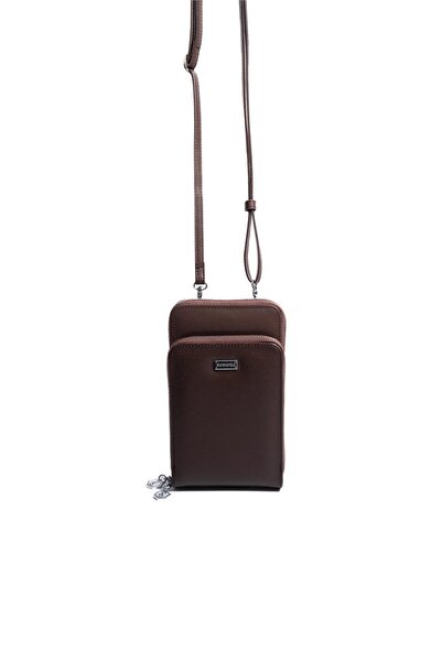 Silver Polo حقيبة هاتف نسائية من سيلفر آند بولو SP1011 بلون بني عادي