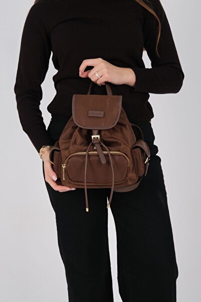 Silver Polo Silver & Polo Sp1207 Women's Backpack Tobacco-Brown