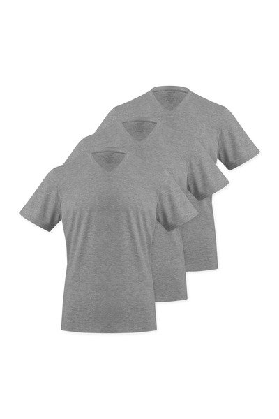 Store (Pack of 3) 100% Cotton V-Neck Slim Fit Basic Men's T-Shirt