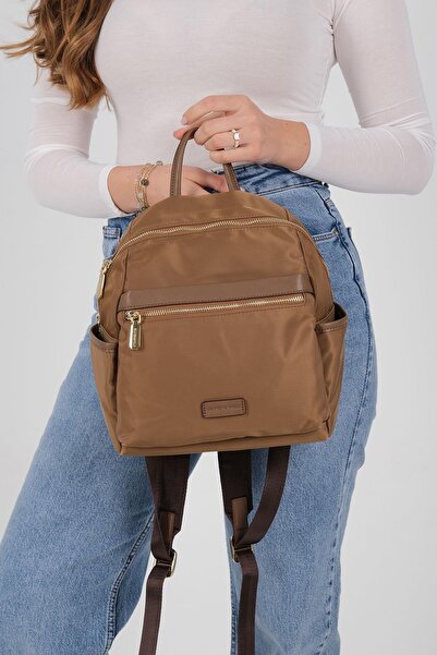 Silver Polo Silver & Polo Sp1209 Women's Backpack Tobacco-Brown