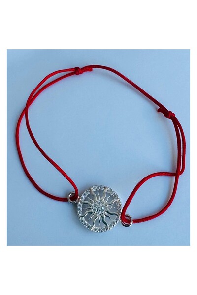 Flippy Adjustable Cord Bracelet, 925 Silver, Sunflower, 1.4 g, Jolie Silver