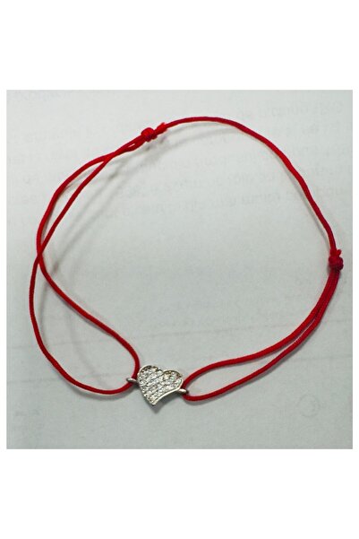 Flippy Adjustable Cord Bracelet, 925 Silver, Asymmetric Heart Stones, 0.7 g, ...