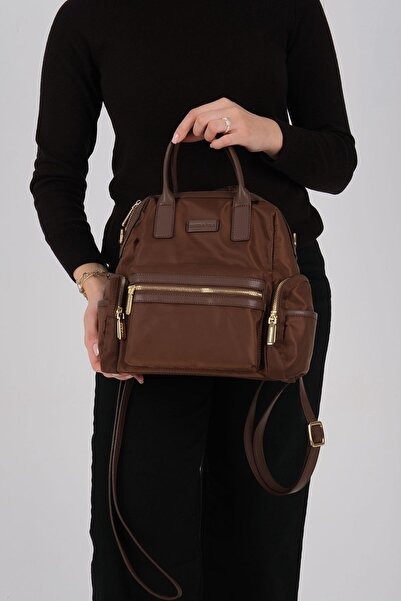Silver Polo Silver & Polo Sp1211 Women's Backpack Brown