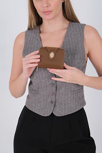 Silver Polo محفظة وحامل بطاقات سيلفر وبولو SP1200 باللون البني القهوة