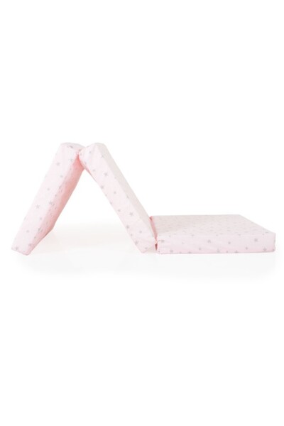 Hugzzz Folding baby mattress Mirage Pink 120x60x6 cm with cotton cover