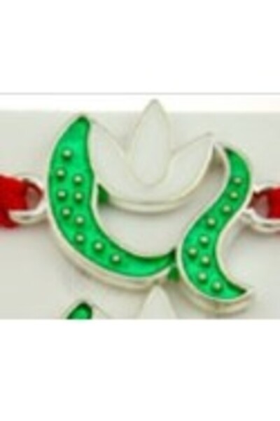 Flippy Tassel bracelet set, White-Green, Jolie