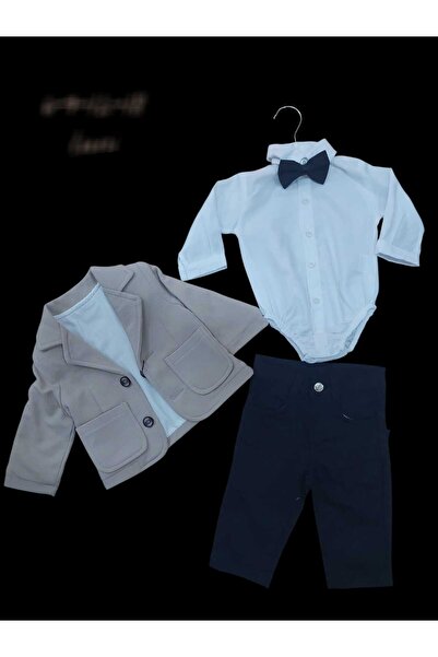 OEM Costum Bebe cu Papion, 4 piese, Ocazie