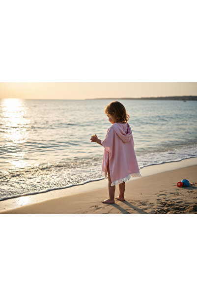 MORENELLEAURA Muslin Children's Poncho 100% Cotton Hooded Beach and Bath Robe