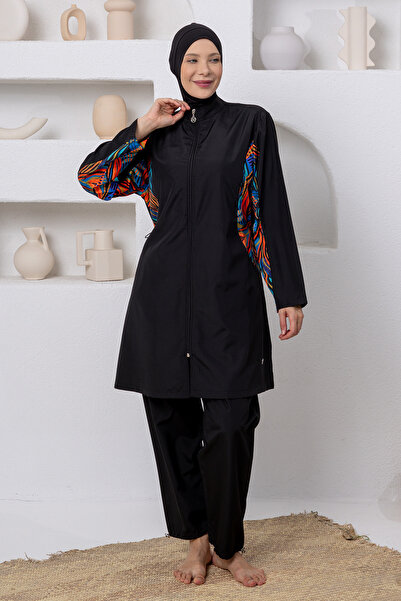 MARESİVA Nessle Parachute Μακρυμάνικο Μαγιό Μεγάλου Μεγέθους με Κάλυψη Κολποκ...