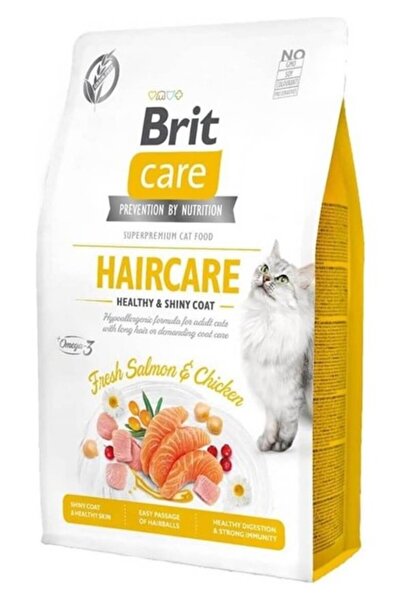 Brit Care Tahılsız Hair Tavuklu Somonlu Kedi Maması 2 kg