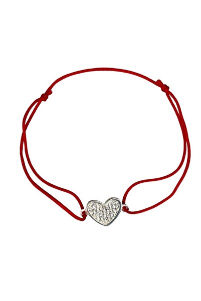 Flippy Adjustable Cord Bracelet, 925 Silver, Heart with Mini Zirconias, Jolie...