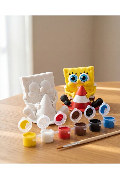 IvırZıvırLab Sponge Bob, Sünger Bob Boyama Seti – Fırça ve Boyalar Dahil, Hob...