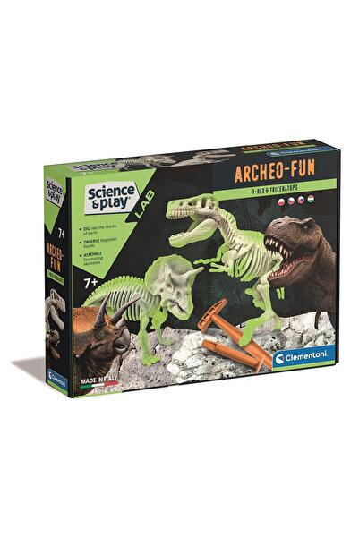 CLEMENTONI Set de arheologie luminos cu dinozauri Archeo Fun