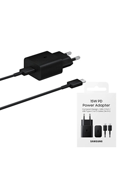 Samsung Type C Charger + Type-C Cable 15W, Black