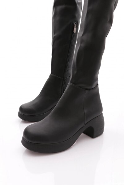PANDORA MODA Stretch Knee High Platform Heeled Boots