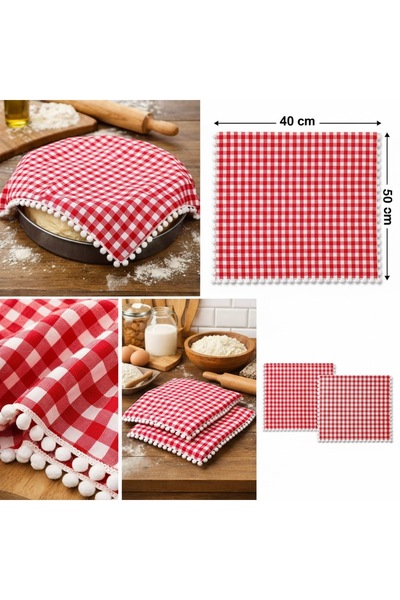senmasy Dough Cover Set of 2 Cotton Proofing and Resting Cloth 40*50 cm