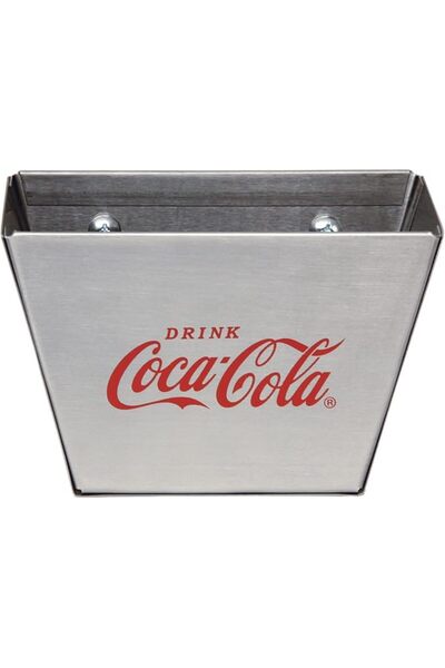 SilaSeren Store Coca-Cola Paslanmaz Çelik Kapak Yakalayıcı, Kırmızı/Gümüş