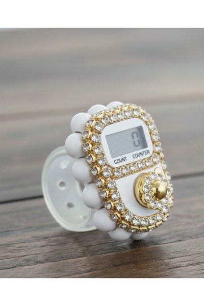 skycott Taşlı Dijital Zikirmatik Yüzük