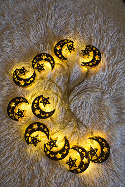 MEYA PİNE Ramazan Ayına Özel Karışık Figürlü Metal LED Işıklar Süsleme Işığı ...