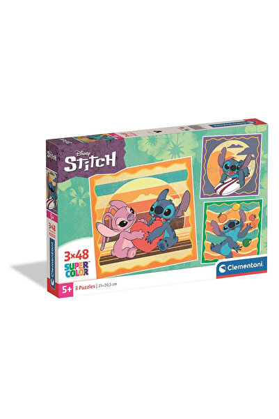 CLEMENTONI Disney Lilo and Stitch Puzzle 3×48 pieces