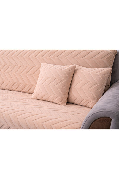 ÖZDAĞ HOME CONCEPT Welsoft Sofa Cover 175X210 cm + 2-Pack Welsoft Throw Pillo...