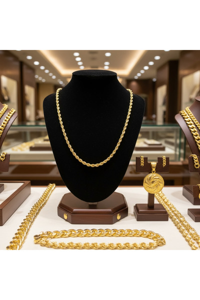 Zeina Jewelry bijoux ZEİNA VIP Kalın Burgu Kolye Rodyum Kaplama - Tok Duruş, ...