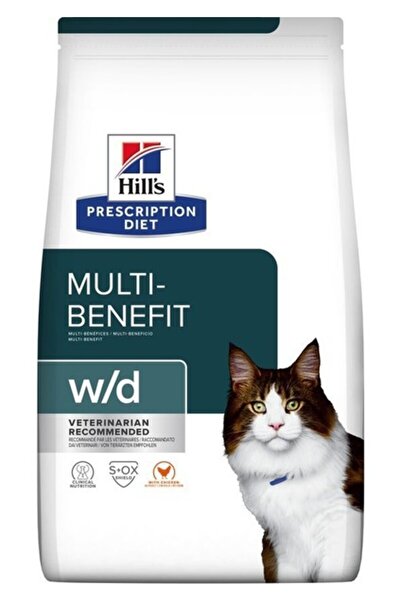 Hill's Prescription Diet W/d Multi-Benefit Dry Adult Cat Food Tavuklu 1.5 kg
