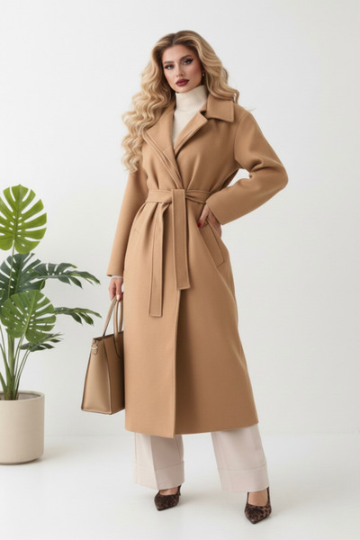 HİRAMİR Kadın Yeni Sezon Kaşe kaban mont KS2579