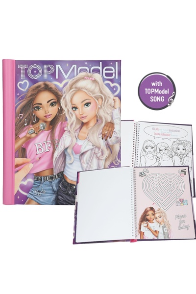 Top Model TOPModel MY BFF LED ve Sesli Boyama Defteri | Stickerlı, Işıklı Kap...