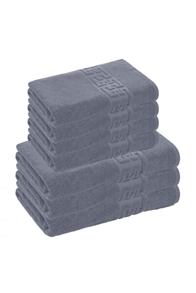 Lenjeria Pufoasa Set of 7 Towels, 100% Cotton, 500g/m² - Gray