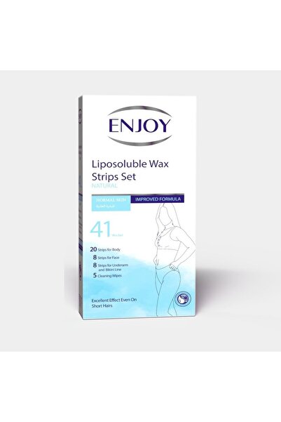Enjoy Natural Liposoluble Wax Strip Set, 41 Pieces